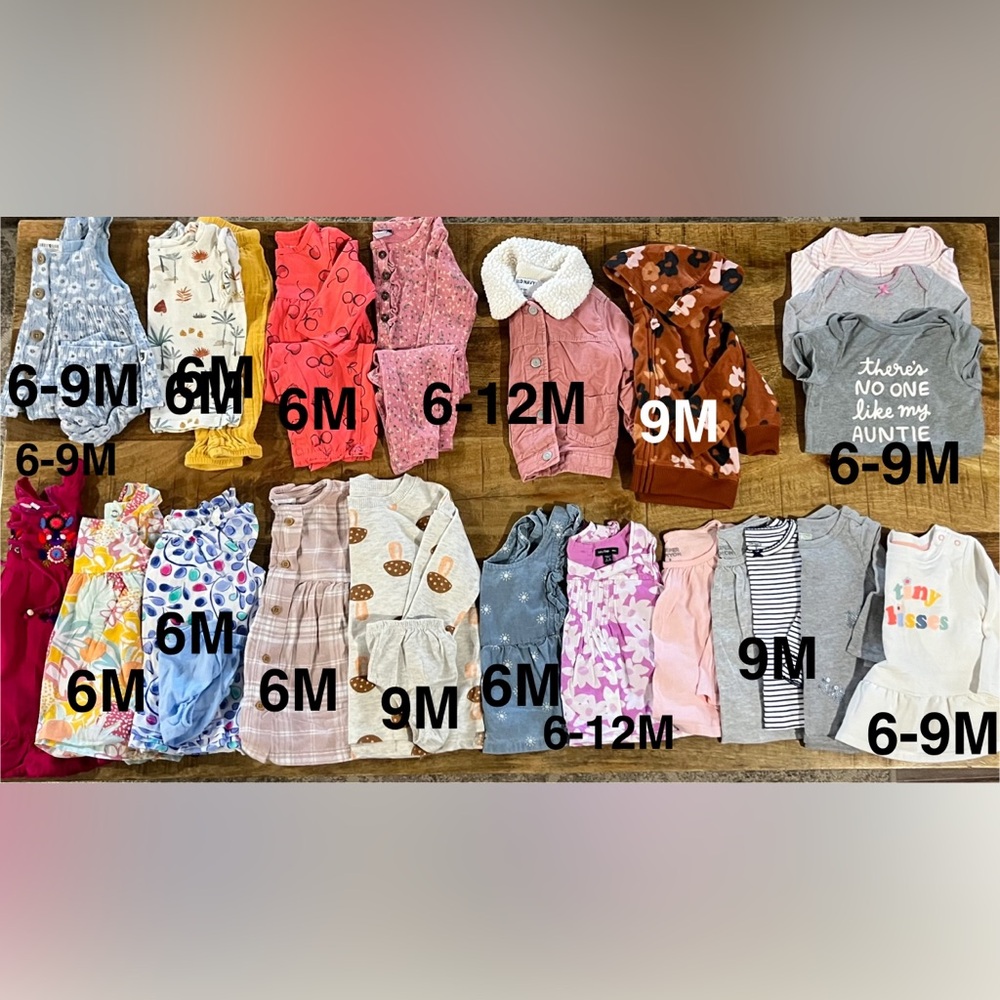 GUC Baby Clothing Bundle with Various Colors